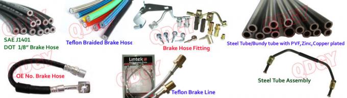 EPDM Material fiber braided dot approved SAE J1401 flexible brake hose