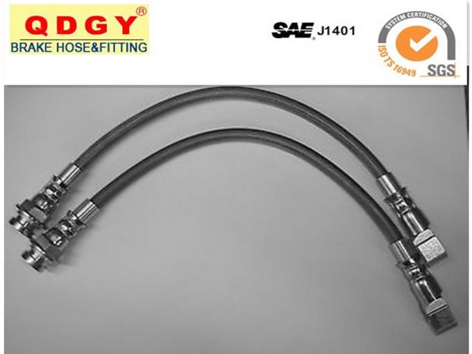 PU cover stainless steel braided flexible brake hose line