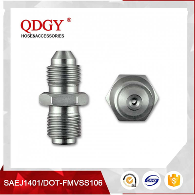 China BLEED NIPPLE FITTING MALE TO MALE RESTRICTOR ADAPTER 7/16 X 20 UNF (-4 JIC) TO 7/16 X 24 GARRETT GT  SERIES TURBO supplier