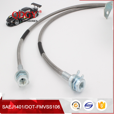China SAE J1401 standard stainless steel braided flexible metal brake hose line supplier