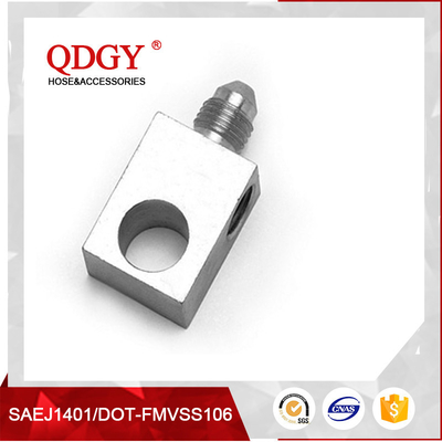 China qdgy steel material with chromed plated coating -3 AND -4 AN  SAE Brake Adapter FittingsTEE 10MM X 1.0 FEMALE INVERTED supplier
