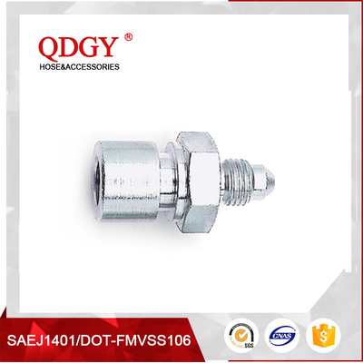 China qdgy steel material with chromed plated coating -3 AND -4 AN  SAE Brake Adapter Fittings 10MM X1.0 FEMALE supplier