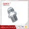 qdgy steel material with chromed plated coating -3 AND -4 AN  SAE Brake Adapter Fittingsstainless flare to pipe straight supplier