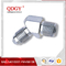 qdgy steel material with chromed plated coating -3 AND -4 AN  SAE Brake Adapter Fittingsstainless flare to pipe straight supplier