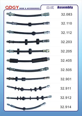 EPDM Material fiber braided dot approved SAE J1401 flexible brake hose supplier