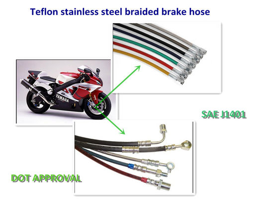 dot approved OE stainless steel wire braided brake line supplier