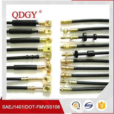 DOT SAE J1401 standard FMVSS 106 approved Rubber brake hose with two PVA reinforcement supplier