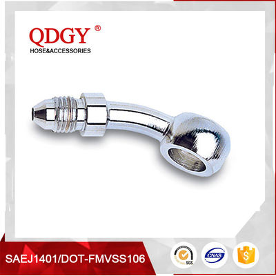 qdgy steel material with chromed plated coating -3 AND -4 AN  SAE Brake Adapter Fittings TEE 3/8 X 24 I.F.FEMALE supplier