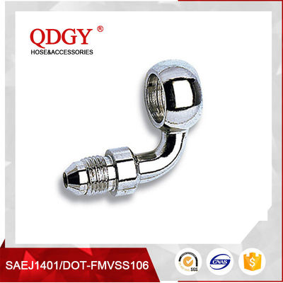 qdgy steel material with chromed plated coating -3 AND -4 AN  SAE Brake Adapter FittingsTEE 10MM X 1.0 FEMALE INVERTED supplier