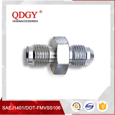 qdgy steel material with chromed plated coating -3 AND -4 AN  SAE Brake Adapter Fittings10MM X 1.25 Male supplier