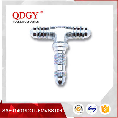 qdgy steel material with chromed plated coating -3 AND -4 AN  SAE Brake Adapter Fittings 3/8 X 24 I.F FEMALE supplier