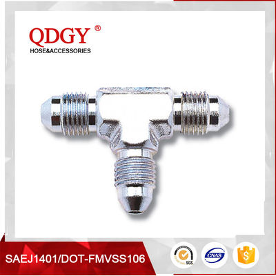 qdgy steel material with chromed plated coating -3 AND -4 AN  SAE Brake Adapter Fittings 3/8 X 24 I.F FEMALE supplier