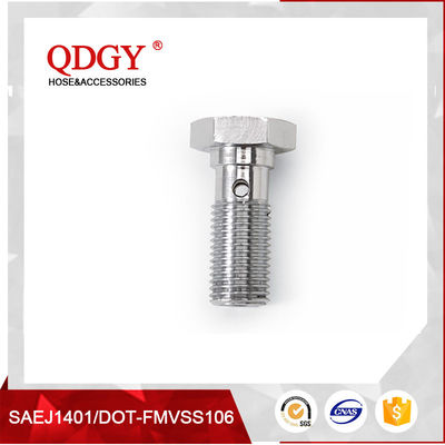 qdgy steel material with chromed plated coating -3 AND -4 AN  SAE Brake Adapter Fittings 3/8 X 24 I.F FEMALE supplier