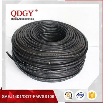 hot sale DOT SAE J1401 certificated hydraulic Rubber brake hose with two PVA reinforcement supplier