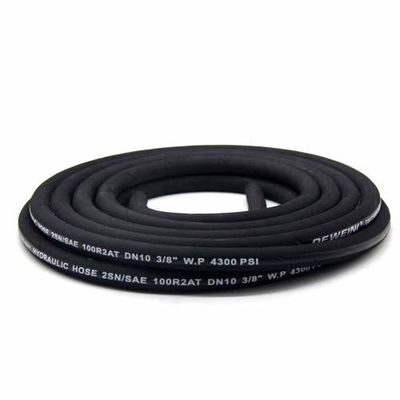 SAE 100 R1 AT R2 AT DIN EN 853 1SN 2SN flexible high pressure rubber hydraulic hose supplier