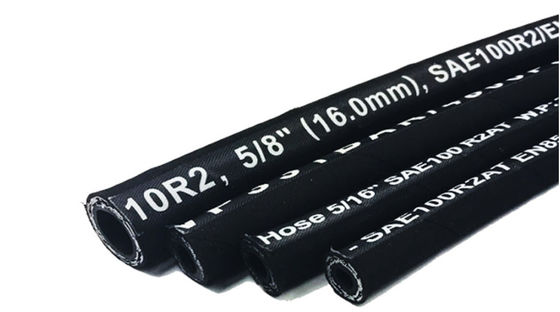 SAE 100 R1 AT R2 AT DIN EN 853 1SN 2SN flexible high pressure rubber hydraulic hose supplier